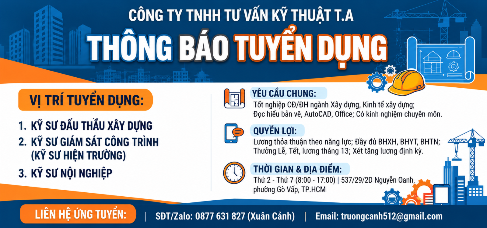 CÔNG TY TNHH TƯ VẤN KỸ THUẬT T.A